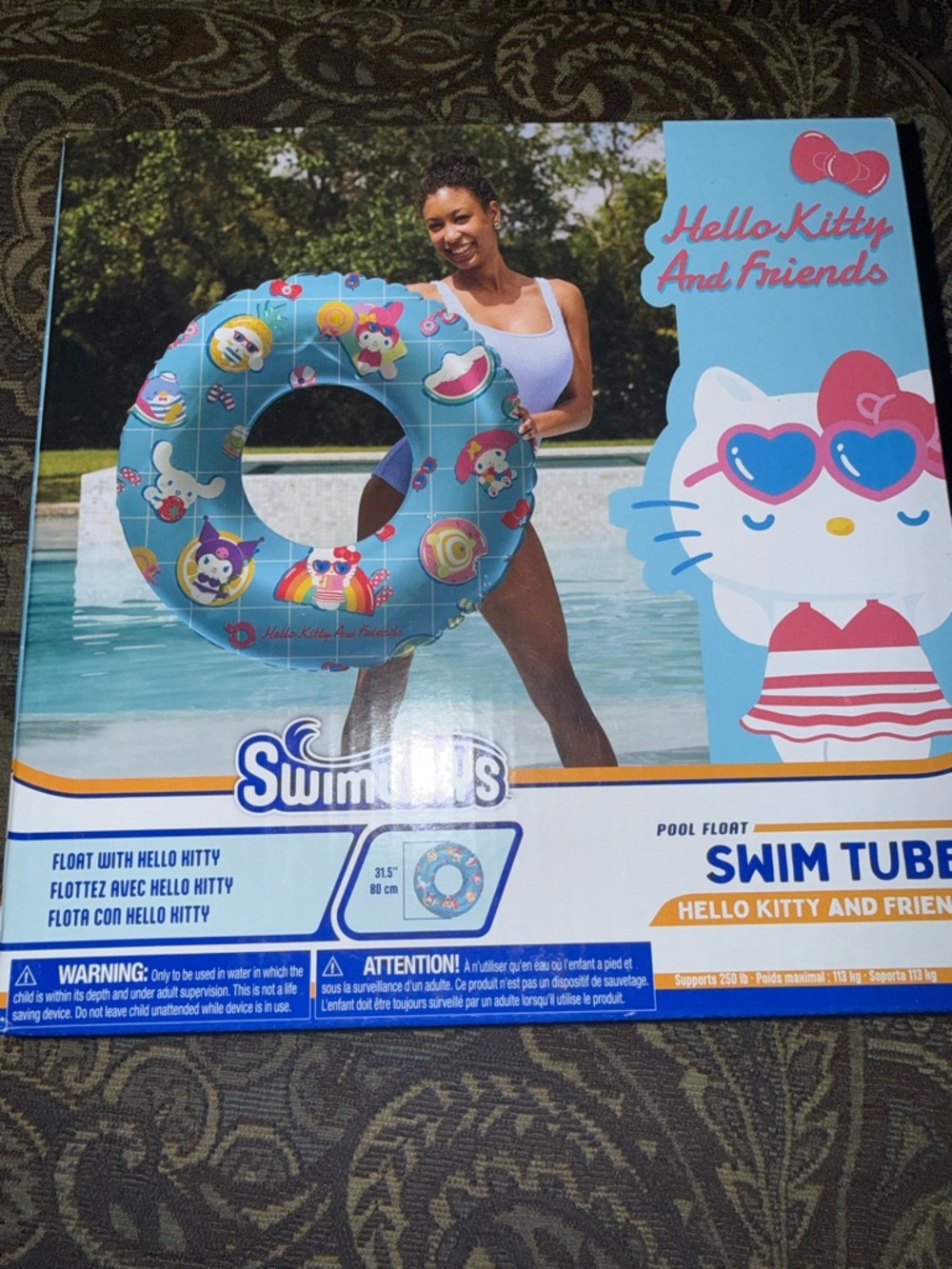 ///New/// Sanrio Hello Kitty Swim Tube pool float